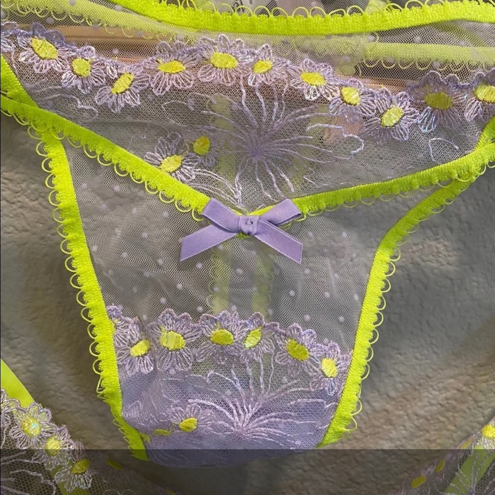 For Love and Lemons Holiday Collection Panty Pair - Picture 5 of 6